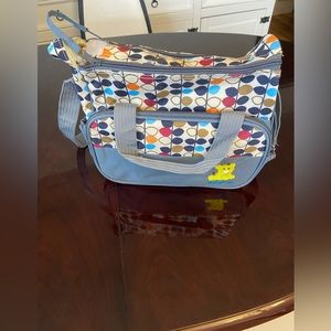 Multicolour Diaper Tote Bag
